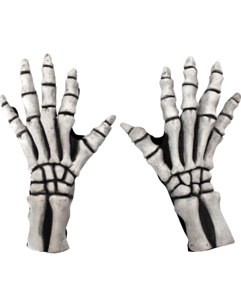 Skeleton Large Gloves White