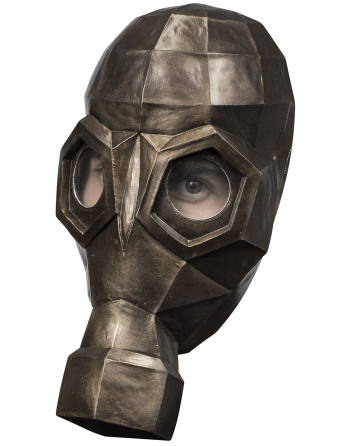 Low poly gas mask