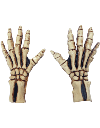 Skeleton large gloves tan