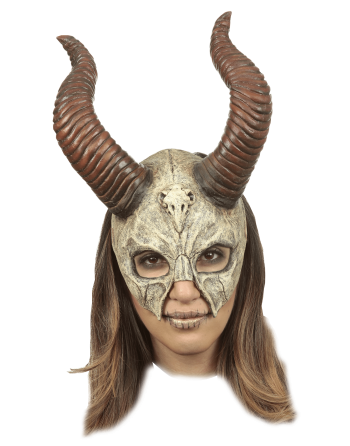 Mythical horned skull