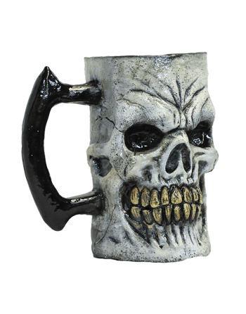 White skull mug